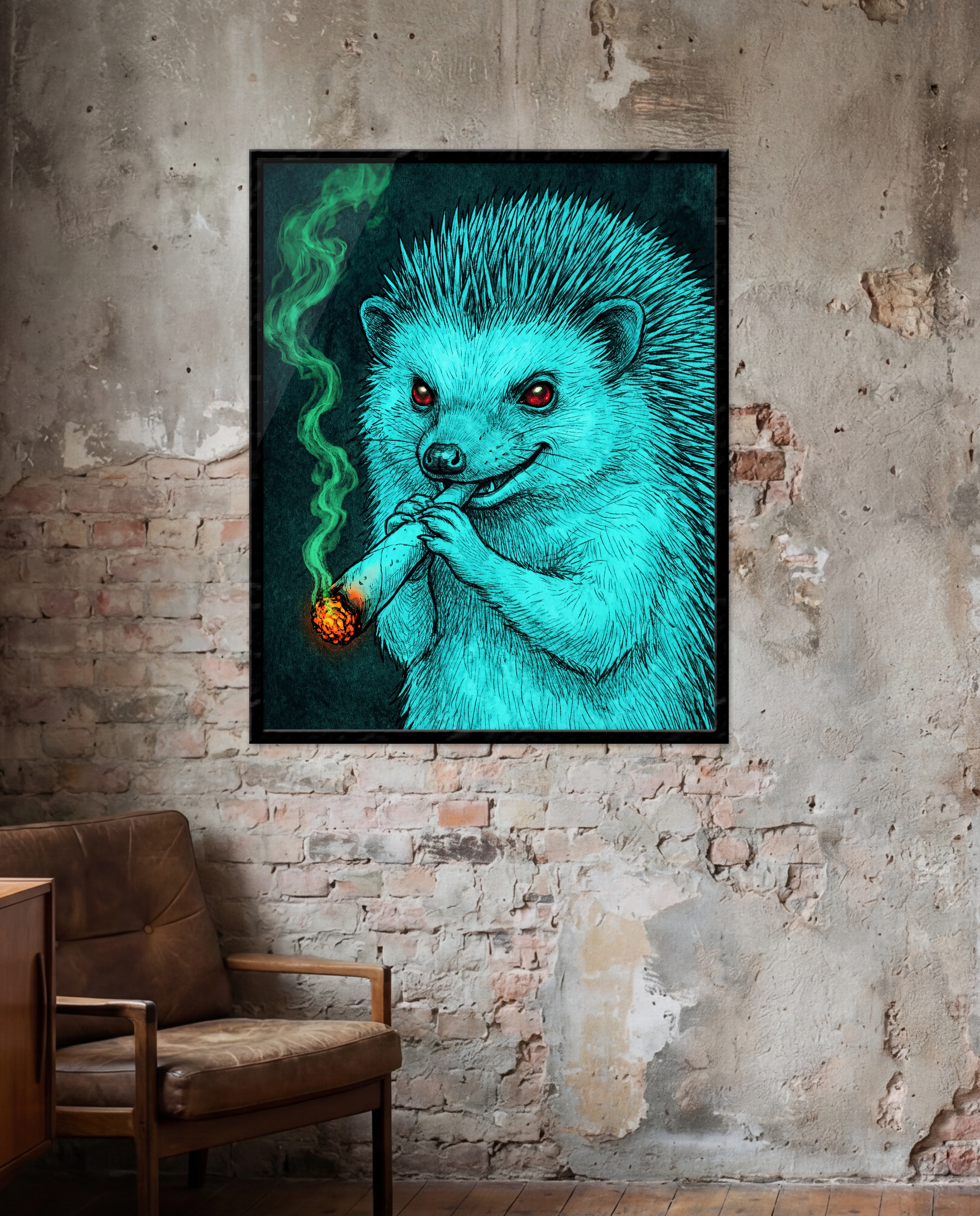 Cyan Hedgehog