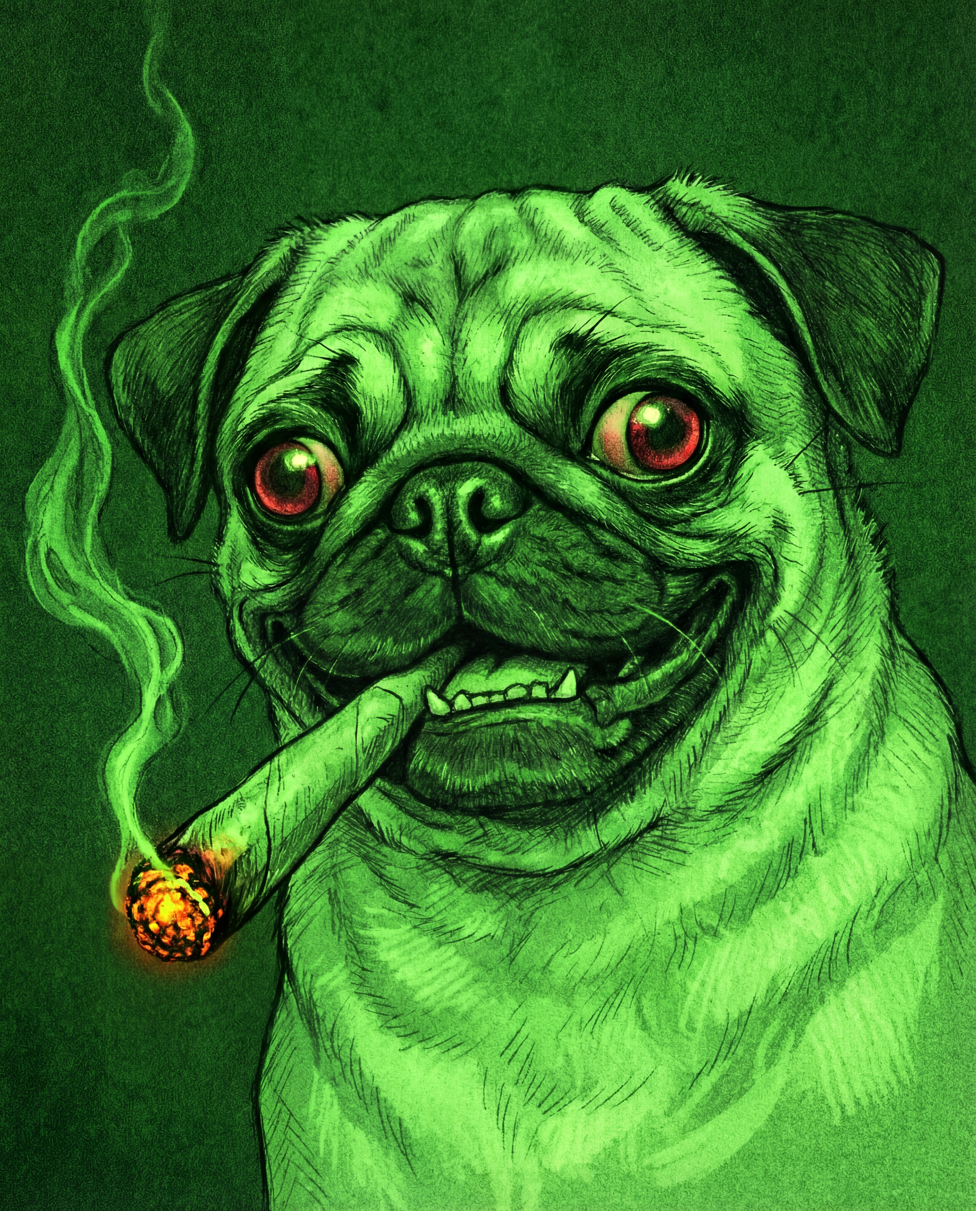 Neon Pug